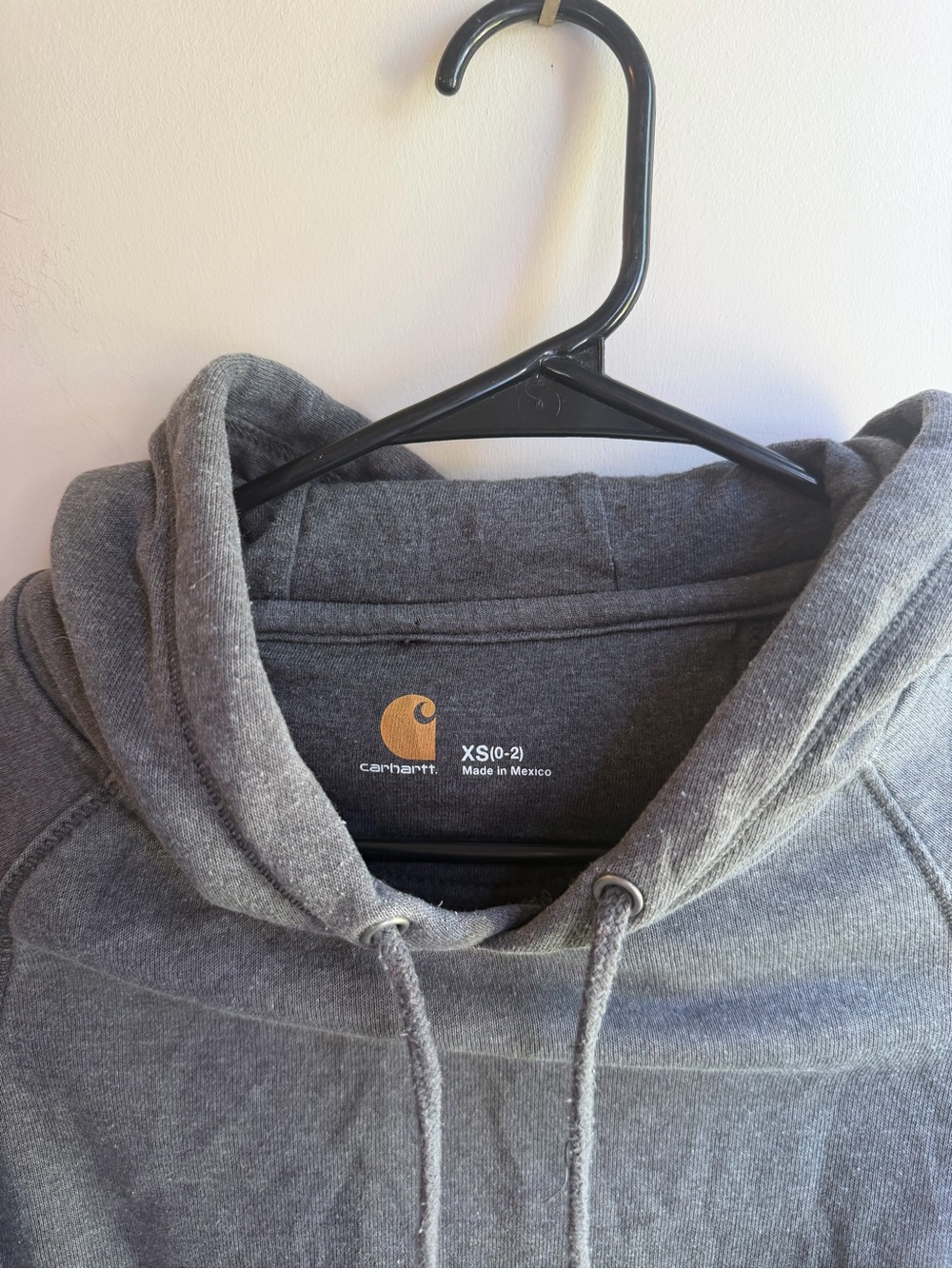 Carhartt Women’s Gray Hooded Rain Defender Pullover Sweatshirt - Picture 4 of 5